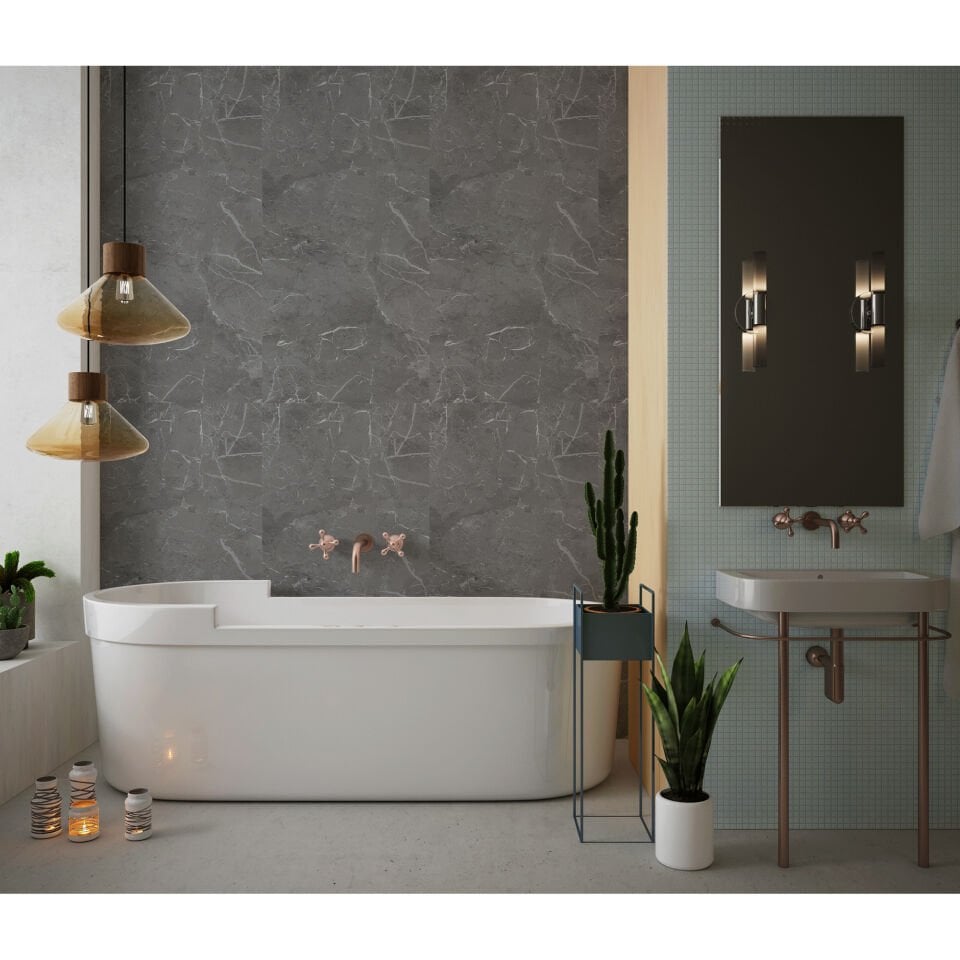 Kendinden Yapışkanlı PVC Duvar & Zemin Kaplama 120x60 cm Suya Dayanıklı Dekoratif Panel