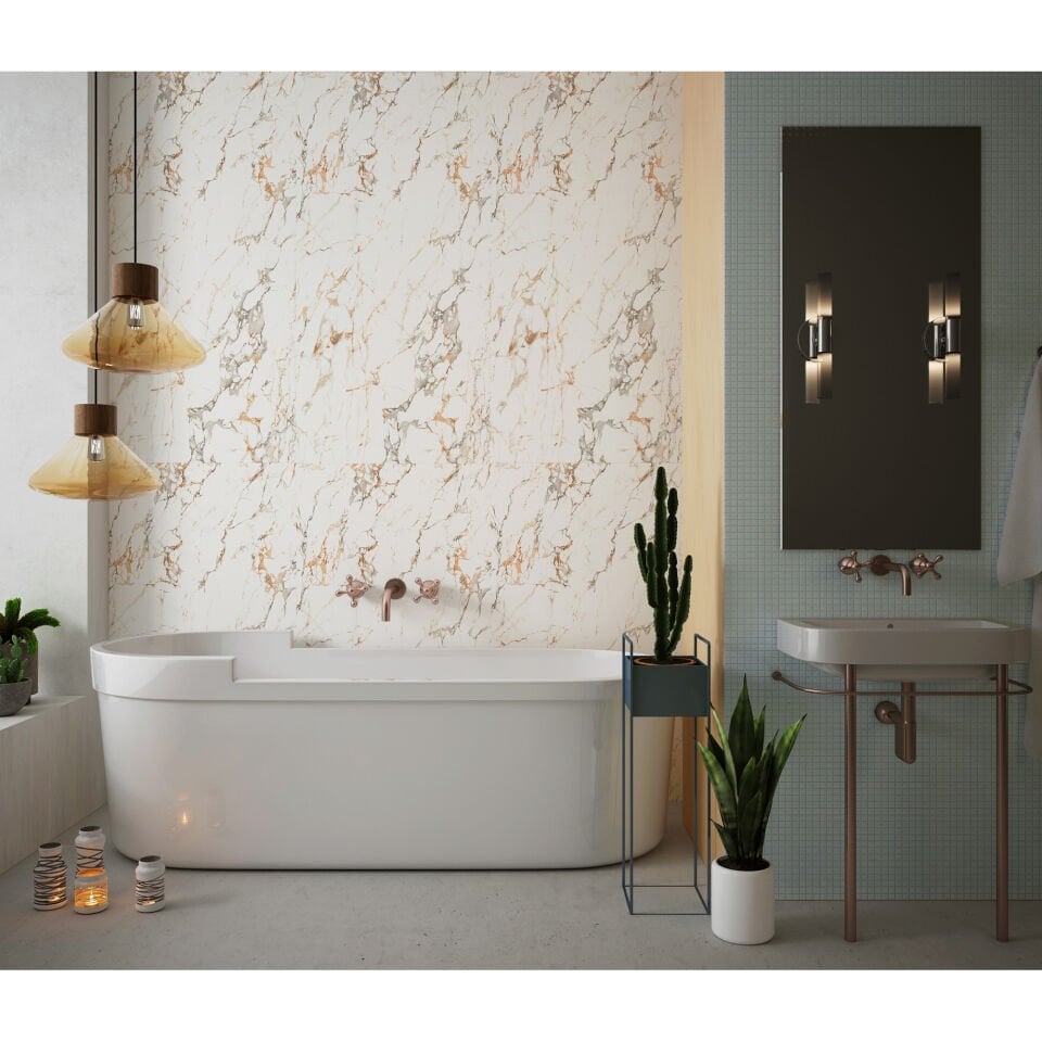 Kendinden Yapışkanlı PVC Duvar & Zemin Kaplama 120x60 cm Suya Dayanıklı Dekoratif Panel