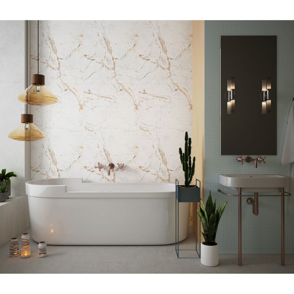 Kendinden Yapışkanlı PVC Duvar & Zemin Kaplama 120x60 cm Suya Dayanıklı Dekoratif Panel