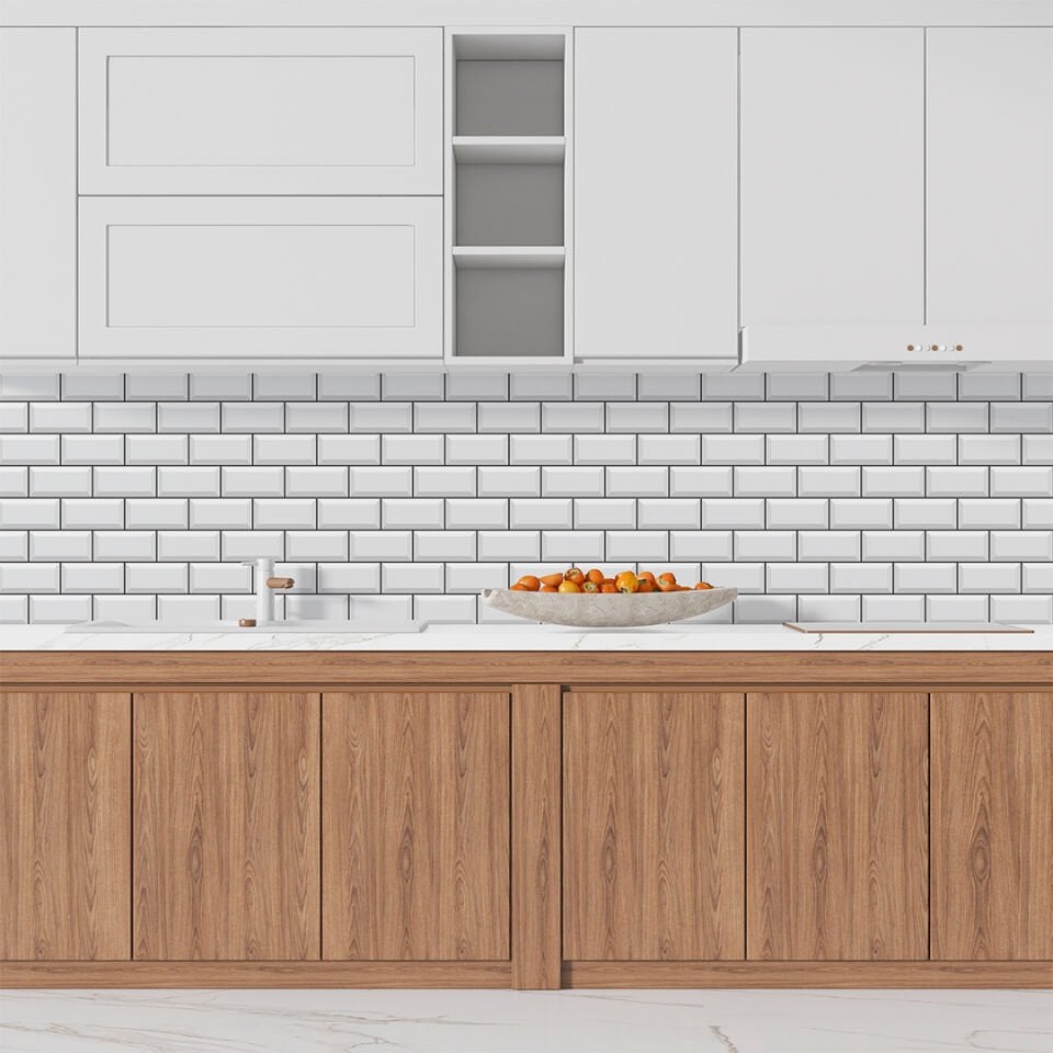 Kendinden Yapışkanlı PVC Duvar & Zemin Kaplama 30x30 cm Suya Dayanıklı Dekoratif Panel