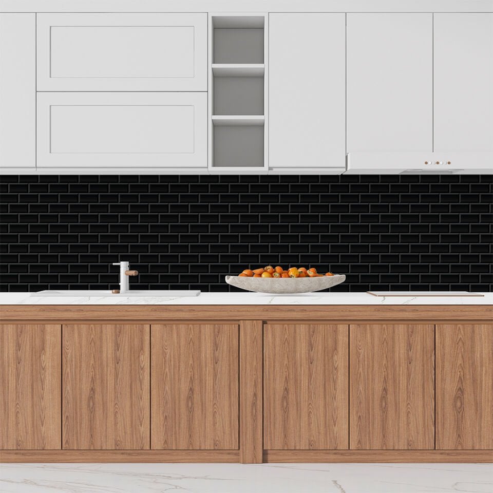Kendinden Yapışkanlı PVC Duvar & Zemin Kaplama 30x30 cm Suya Dayanıklı Dekoratif Panel