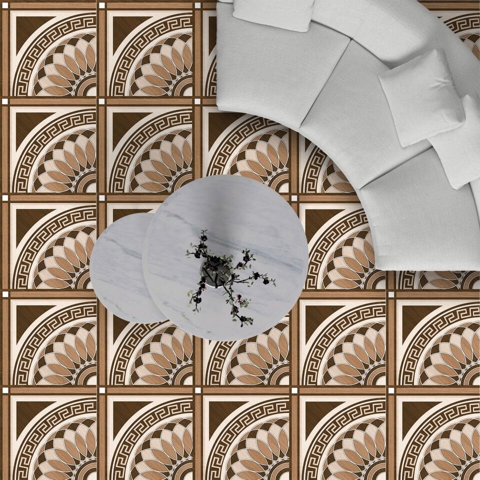 Kendinden Yapışkanlı PVC Duvar & Zemin Kaplama 30x30 cm Suya Dayanıklı Dekoratif Panel