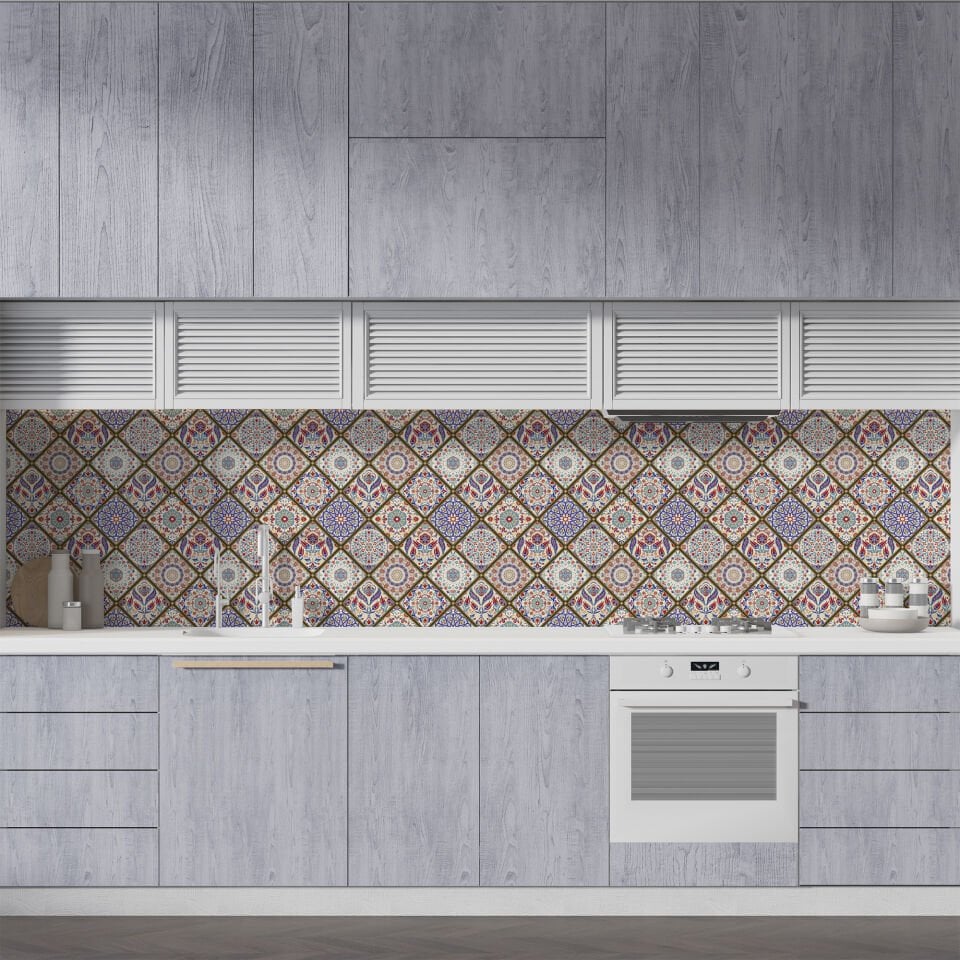 Kendinden Yapışkanlı PVC Duvar & Zemin Kaplama 30x30 cm Suya Dayanıklı Dekoratif Panel