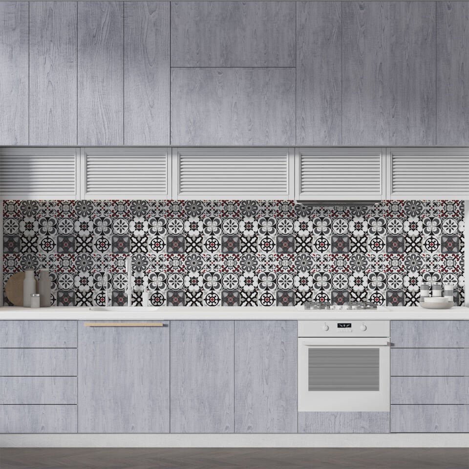 Kendinden Yapışkanlı PVC Duvar & Zemin Kaplama 30x30 cm Suya Dayanıklı Dekoratif Panel