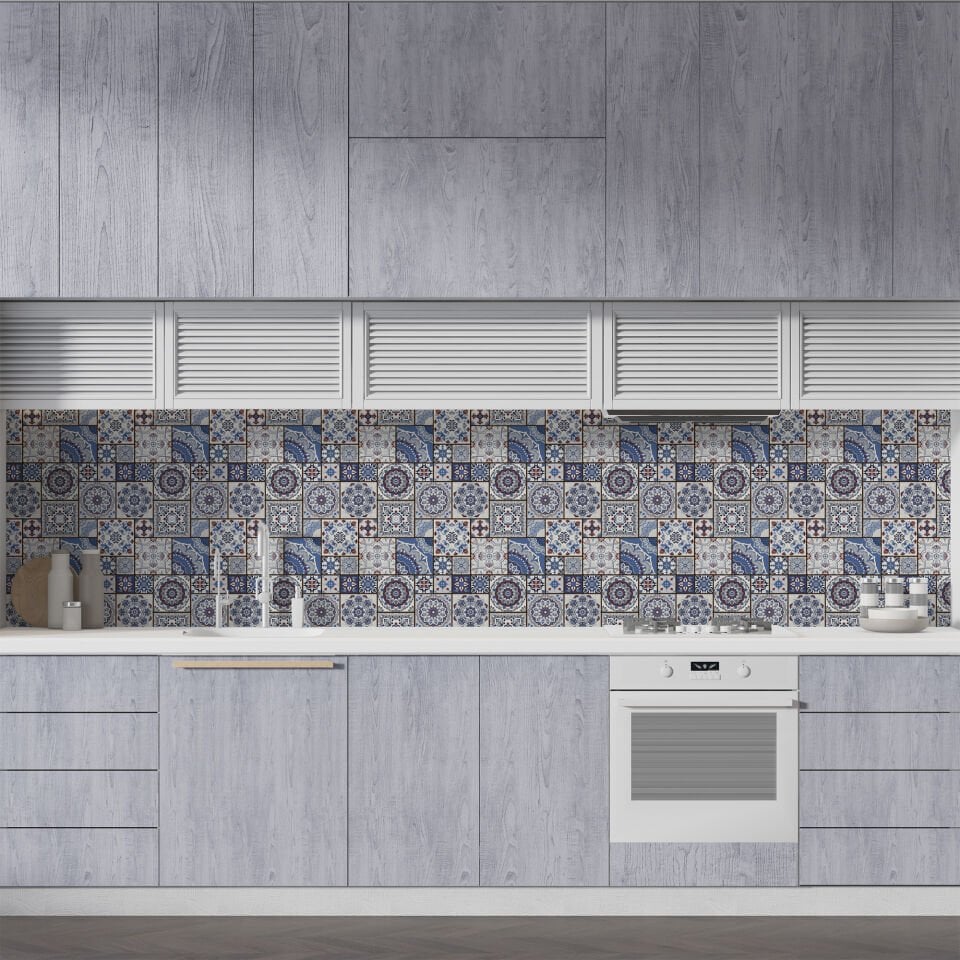 Kendinden Yapışkanlı PVC Duvar & Zemin Kaplama 30x30 cm Suya Dayanıklı Dekoratif Panel