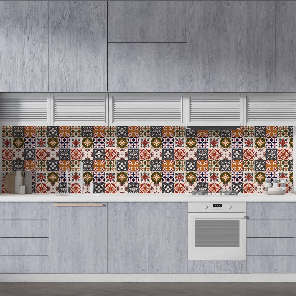 Kendinden Yapışkanlı PVC Duvar & Zemin Kaplama 30x30 cm Suya Dayanıklı Dekoratif Panel