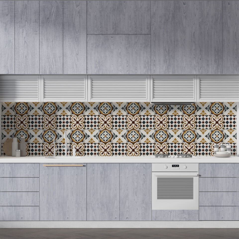 Kendinden Yapışkanlı PVC Duvar & Zemin Kaplama 30x30 cm Suya Dayanıklı Dekoratif Panel