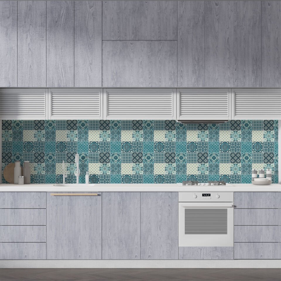 Kendinden Yapışkanlı PVC Duvar & Zemin Kaplama 30x30 cm Suya Dayanıklı Dekoratif Panel