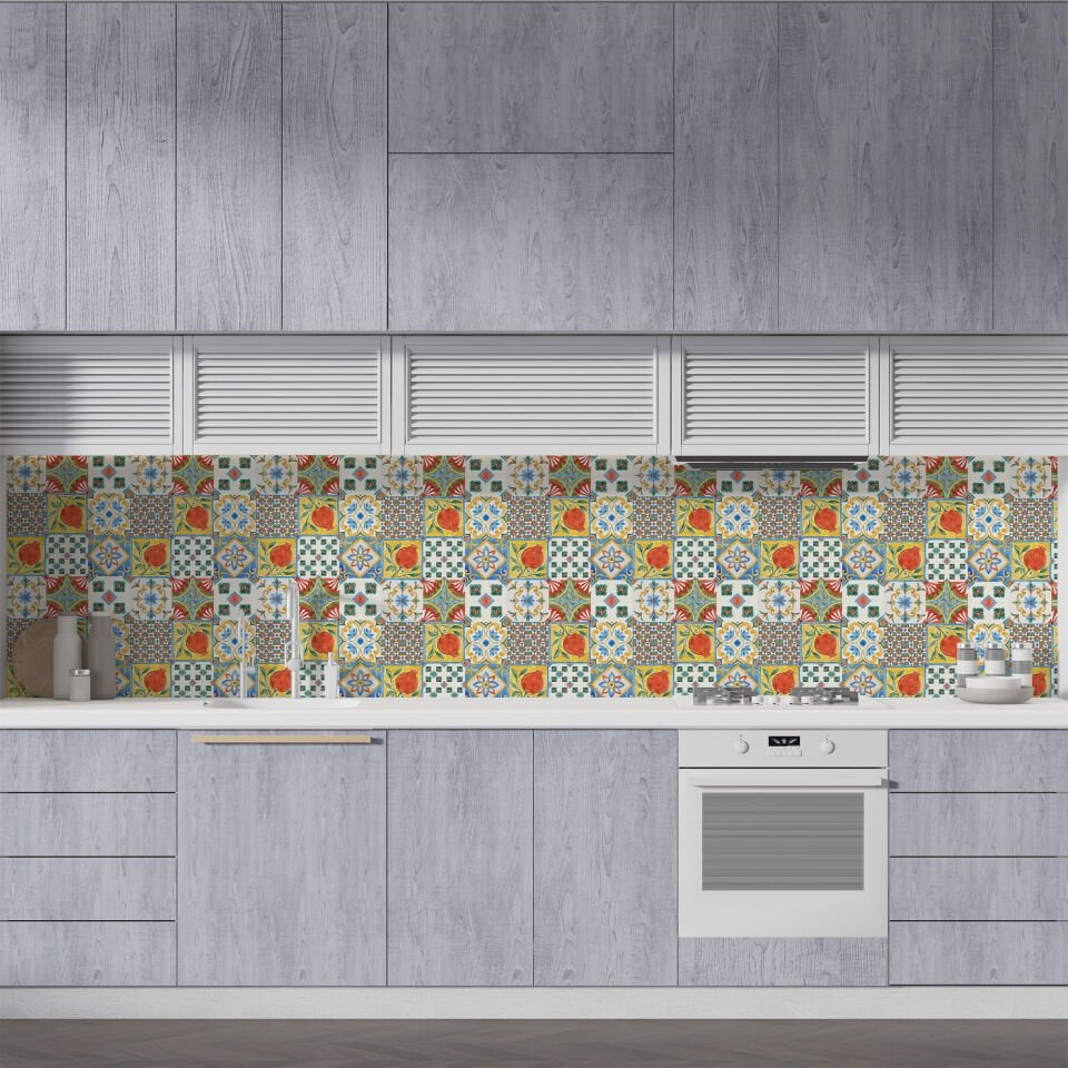 Kendinden Yapışkanlı PVC Duvar & Zemin Kaplama 30x30 cm Suya Dayanıklı Dekoratif Panel