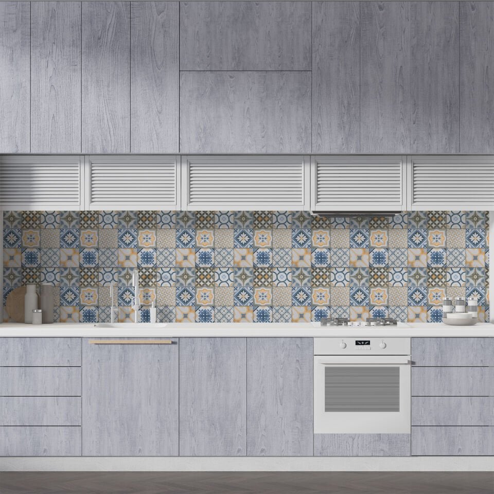 Kendinden Yapışkanlı PVC Duvar & Zemin Kaplama 30x30 cm Suya Dayanıklı Dekoratif Panel
