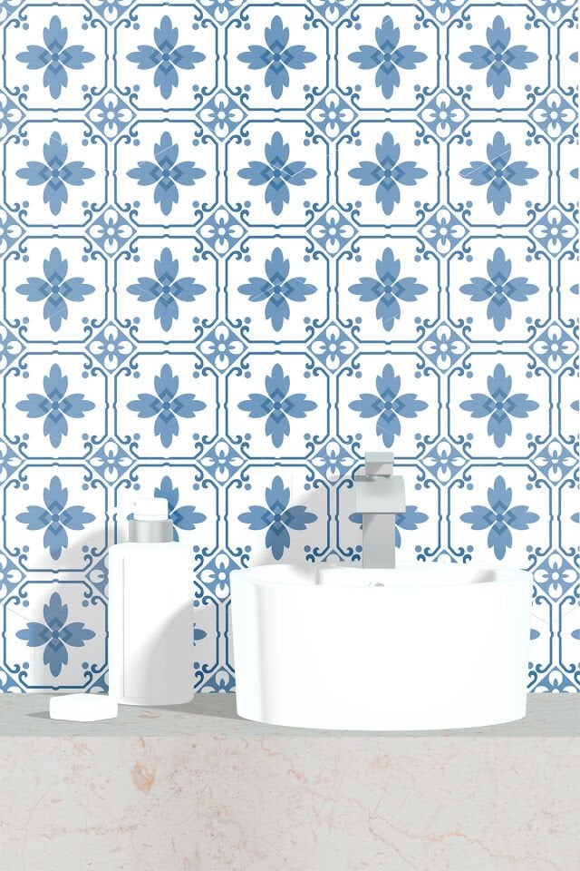 Kendinden Yapışkanlı PVC Duvar & Zemin Kaplama 30x30 cm Suya Dayanıklı Dekoratif Panel