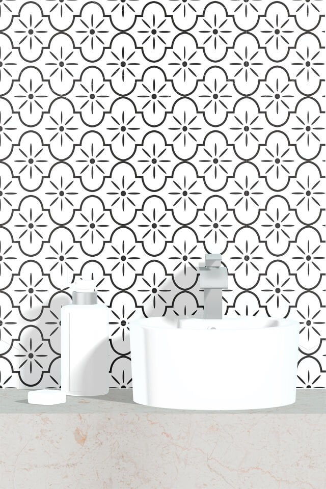 Kendinden Yapışkanlı PVC Duvar & Zemin Kaplama 30x30 cm Suya Dayanıklı Dekoratif Panel