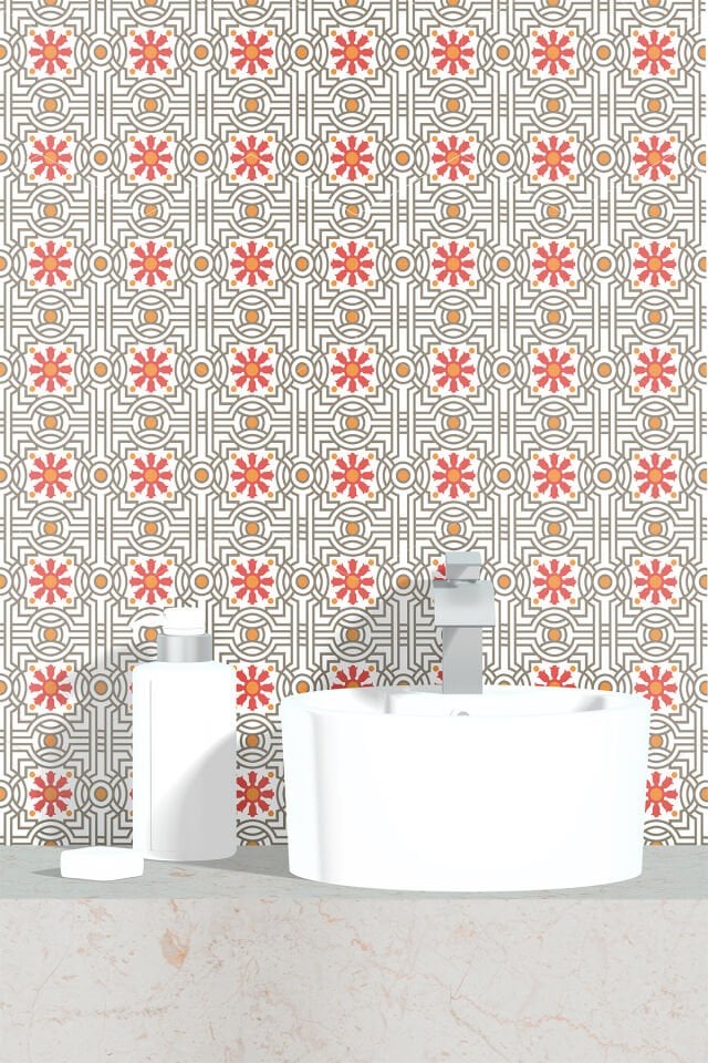 Kendinden Yapışkanlı PVC Duvar & Zemin Kaplama 30x30 cm Suya Dayanıklı Dekoratif Panel
