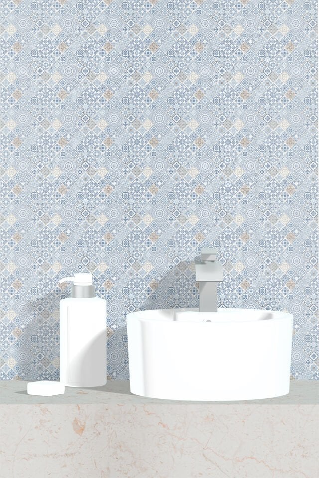 Kendinden Yapışkanlı PVC Duvar & Zemin Kaplama 30x30 cm Suya Dayanıklı Dekoratif Panel