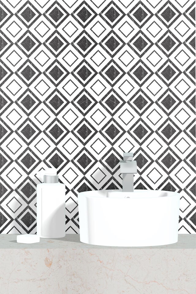 Kendinden Yapışkanlı PVC Duvar & Zemin Kaplama 30x30 cm Suya Dayanıklı Dekoratif Panel