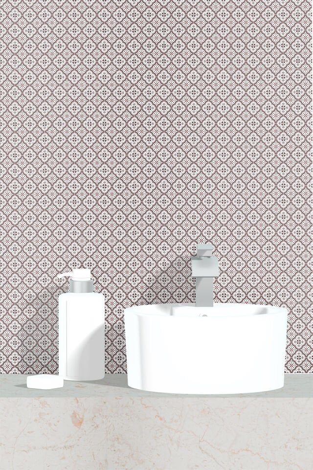 Kendinden Yapışkanlı PVC Duvar & Zemin Kaplama 30x30 cm Suya Dayanıklı Dekoratif Panel