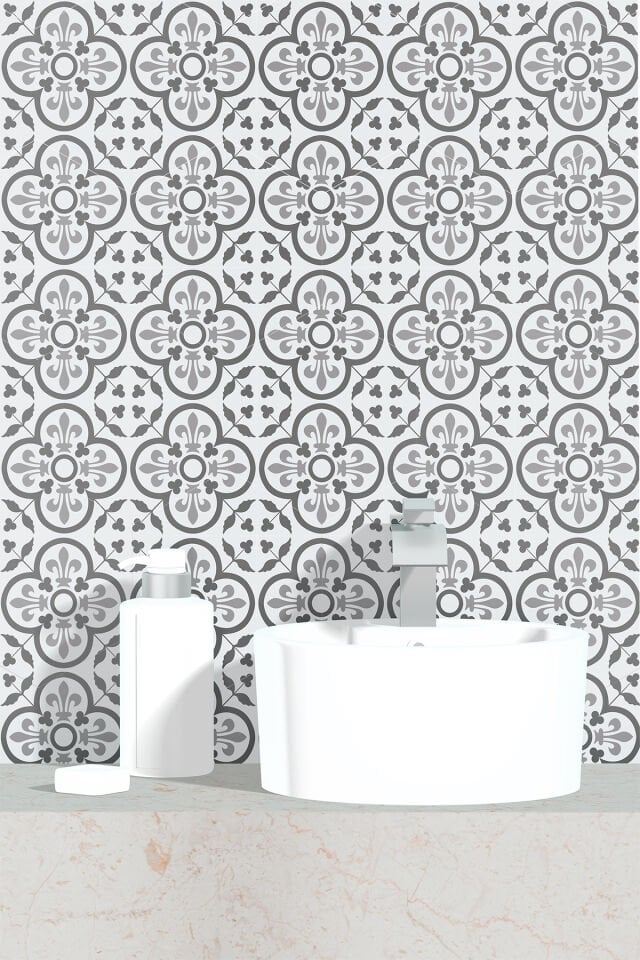 Kendinden Yapışkanlı PVC Duvar & Zemin Kaplama 30x30 cm Suya Dayanıklı Dekoratif Panel