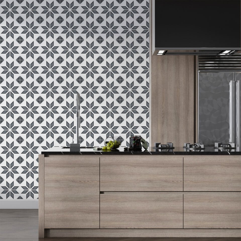 Kendinden Yapışkanlı PVC Duvar & Zemin Kaplama 30x30 cm Suya Dayanıklı Dekoratif Panel