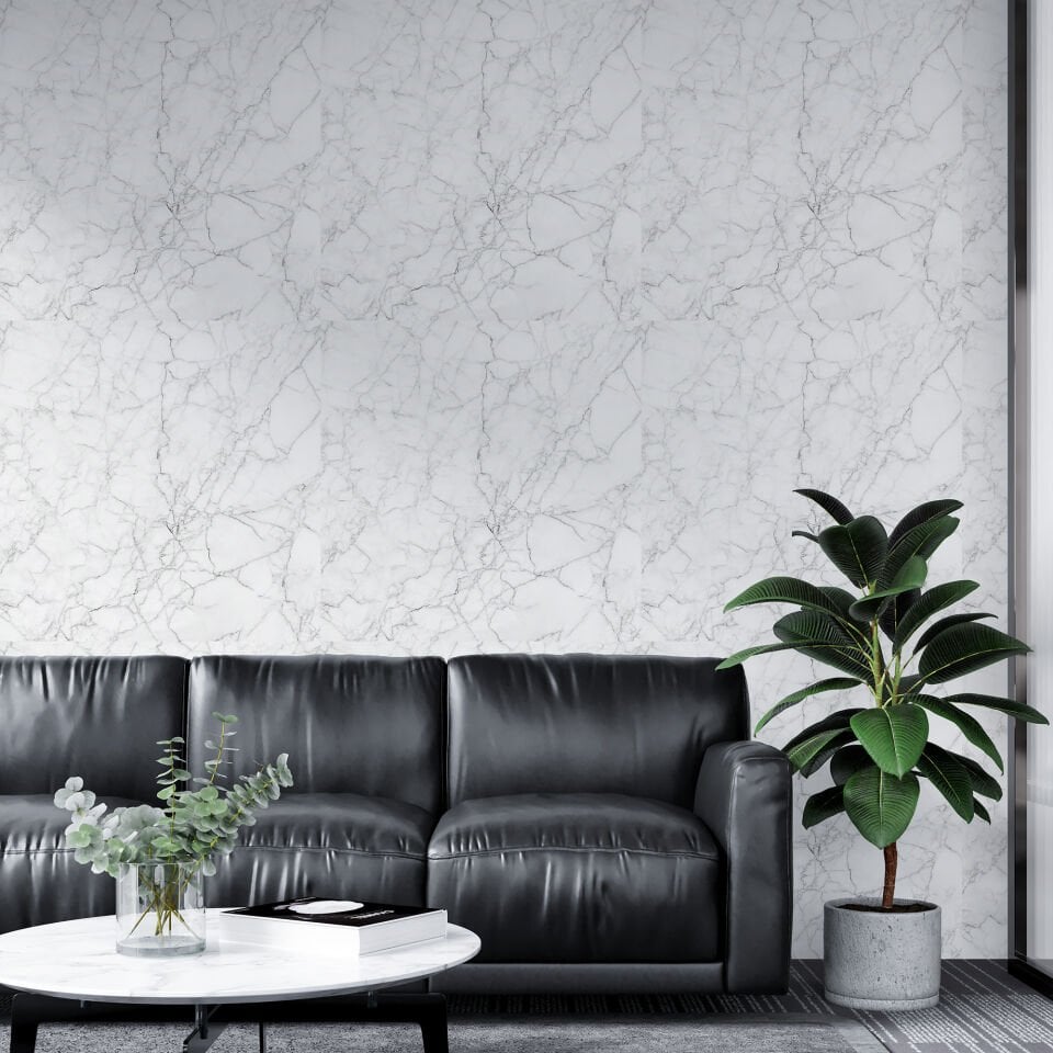 Kendinden Yapışkanlı PVC Duvar & Zemin Kaplama 60x60 cm Suya Dayanıklı Dekoratif Panel