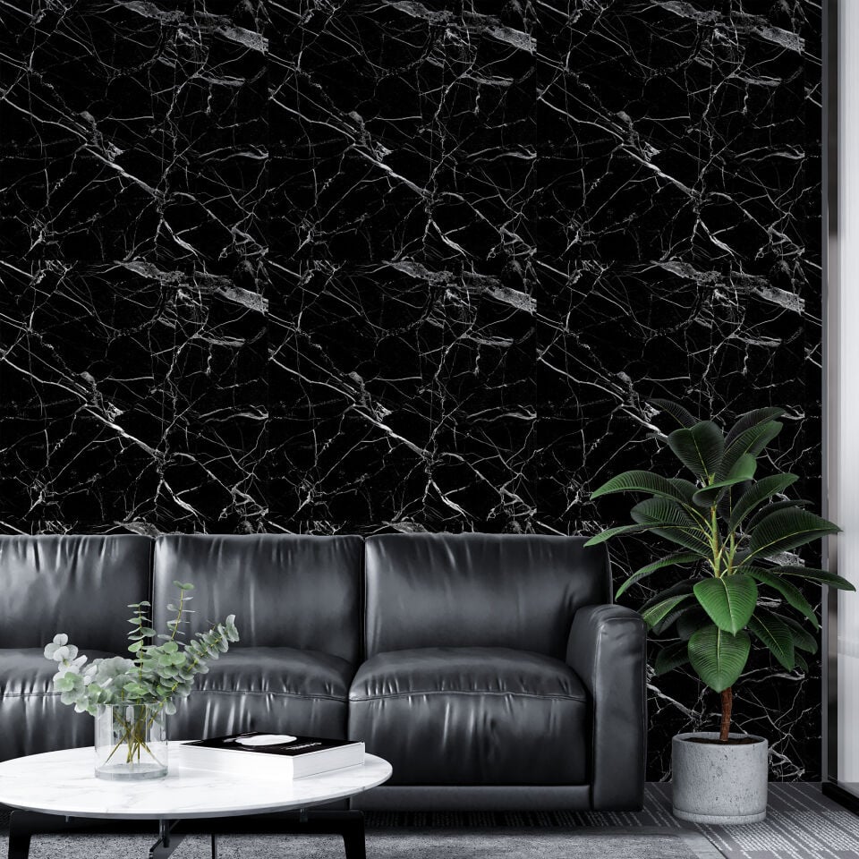 Kendinden Yapışkanlı PVC Duvar & Zemin Kaplama 60x60 cm Suya Dayanıklı Dekoratif Panel