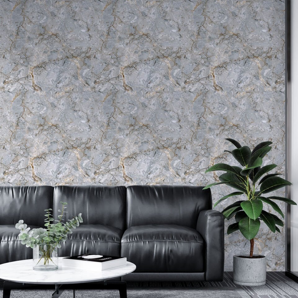 Kendinden Yapışkanlı PVC Duvar & Zemin Kaplama 60x60 cm Suya Dayanıklı Dekoratif Panel